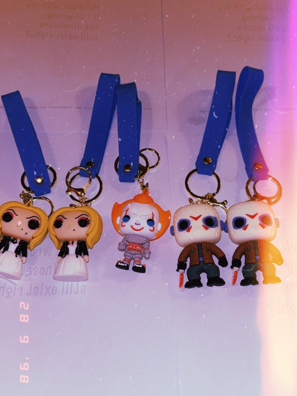 3D horror movie character keychains